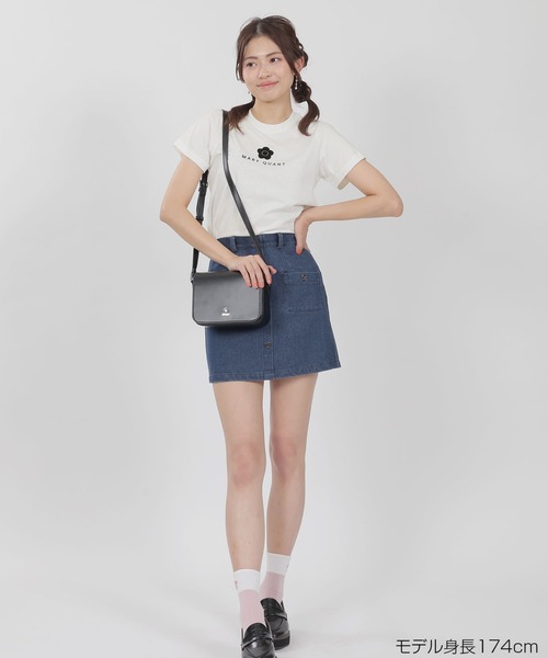 MARY QUANT(マリークワント)の「オールドスタイルロゴ Tシャツ(Tシャツ/カットソー・レディース・ホワイト/ピンク/ブラック・M)」の16枚目の写真