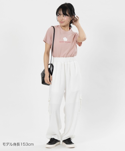 MARY QUANT(マリークワント)の「オールドスタイルロゴ Tシャツ(Tシャツ/カットソー・レディース・ホワイト/ピンク/ブラック・M)」の13枚目の写真