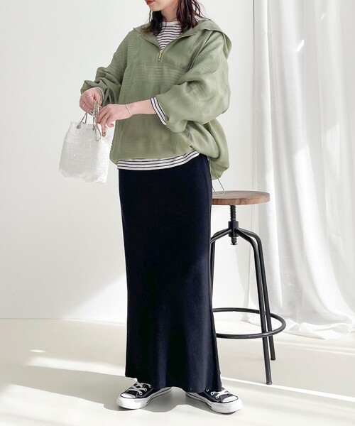 fredy emue（フレディエミュ）の「【選べるスカート丈】シーズンレスニットスカート（スカート・レディース・グレー/ブラック・38/36）」の12枚目の写真