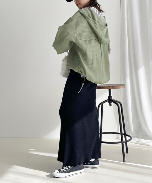 fredy emue（フレディエミュ）の「【選べるスカート丈】シーズンレスニットスカート（スカート・レディース・グレー/ブラック・38/36）」の13枚目の写真