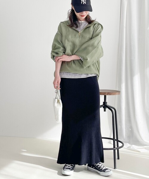 fredy emue（フレディエミュ）の「【選べるスカート丈】シーズンレスニットスカート（スカート・レディース・グレー/ブラック・38/36）」の14枚目の写真