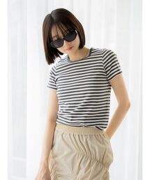 Ungrid | カラーフィットボーダーTee(Tシャツ/カットソー)