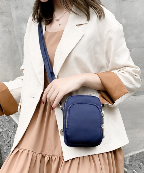 Miniministore(ミニミニストア)の「ミニショルダーバッグ ミニポシェット軽量(ショルダーバッグ・レディース・ダークグレー/ネイビー/パープル/ブラック/レッド・FREE)」の8枚目の写真