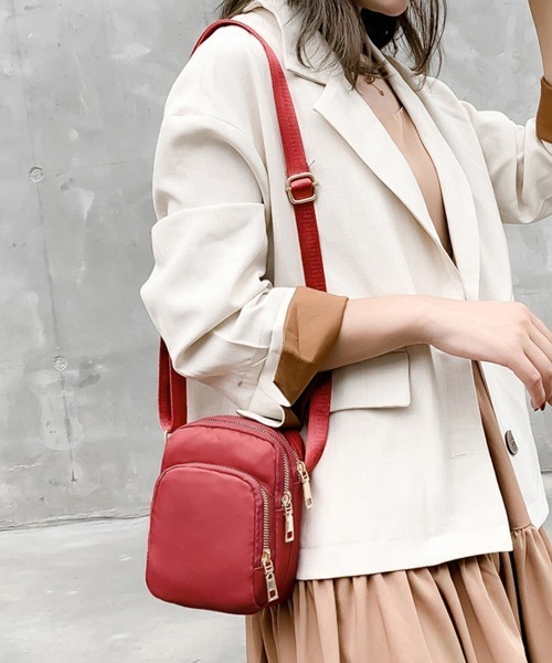 Miniministore(ミニミニストア)の「ミニショルダーバッグ ミニポシェット軽量(ショルダーバッグ・レディース・ダークグレー/ネイビー/パープル/ブラック/レッド・FREE)」の10枚目の写真