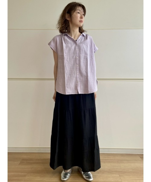 GAP｜(W)クリンクルガーゼ シャツ | Rakuten Fashion(楽天