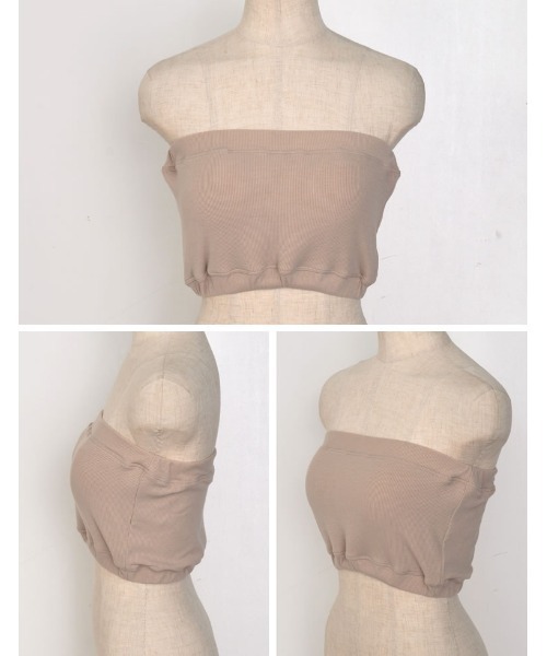 Re:EDIT(リエディ)の「カップ付きリブバンドゥ(その他アンダーウェア/インナー・レディース・ブラック/オフホワイト/ベージュ・LARGE/MEDIUM)」の9枚目の写真