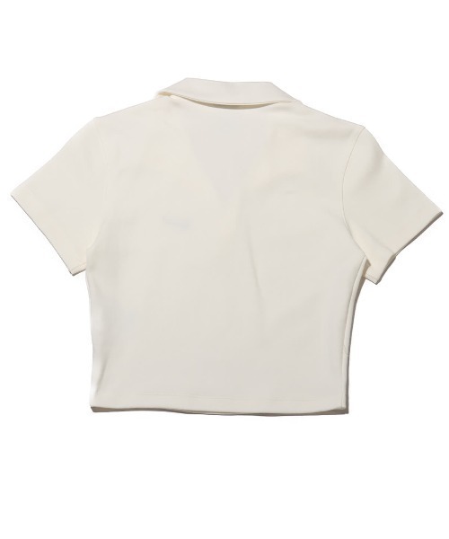 NIKE(ナイキ)の「NIKE AS W NSW ESSNTL SS POLO CRP TO / ナイキ ウィメンズ NSW エッセンシャル S/S ポロ 【SP】(ポロシャツ・レディース・ホワイト・L/M/S/XS)」の6枚目の写真