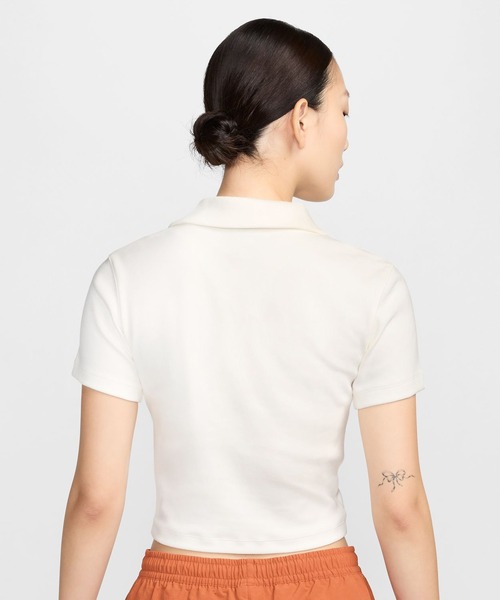 NIKE(ナイキ)の「NIKE AS W NSW ESSNTL SS POLO CRP TO / ナイキ ウィメンズ NSW エッセンシャル S/S ポロ 【SP】(ポロシャツ・レディース・ホワイト・L/M/S/XS)」の10枚目の写真