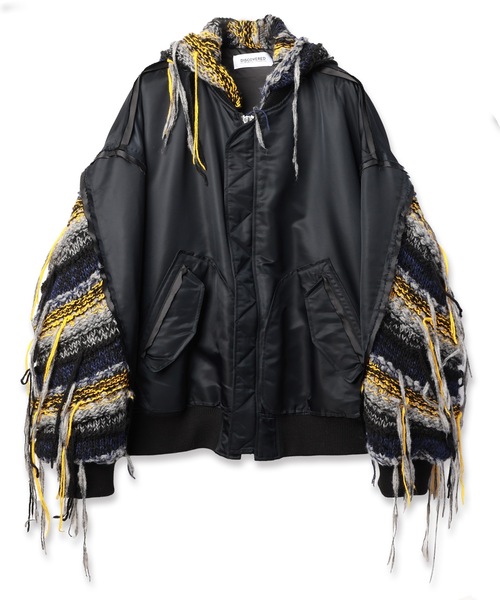 DISCOVERED（ディスカバード）の「MIX KNIT SLEEVE BLOUSON