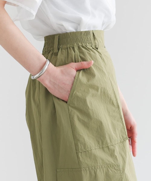 n'OrLABEL（ノアールレーベル）の「『カシュクールワイドカーゴパンツ』（カーゴパンツ・レディース・ブラック/ホワイト/ライトカーキ・1/2）」の10枚目の写真