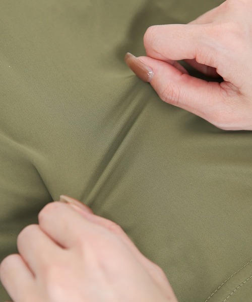 n'OrLABEL（ノアールレーベル）の「『カシュクールワイドカーゴパンツ』（カーゴパンツ・レディース・ブラック/ホワイト/ライトカーキ・1/2）」の9枚目の写真