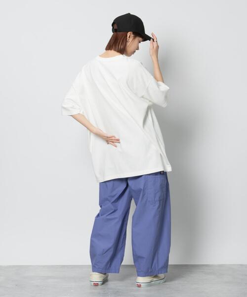Dickies(ディッキーズ)の「Dickies(ディッキーズ)【レディース】天竺ビッグTシャツ(Tシャツ/カットソー・レディース・ブラック/ホワイト・M)」の18枚目の写真