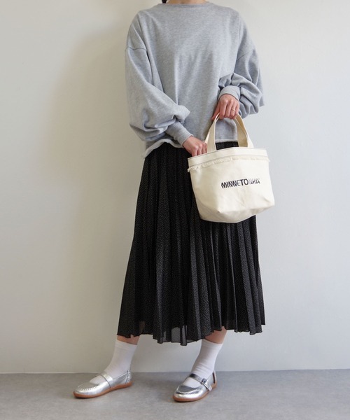 Minnetonka（ミネトンカ）の「MINNETONKA（ミネトンカ） / フリンジロゴトートバッグ キャンバスバッグ スモールトート（トートバッグ・レディース・グレー/アイボリー/ブラック/ブラウン・FREE）」の13枚目の写真