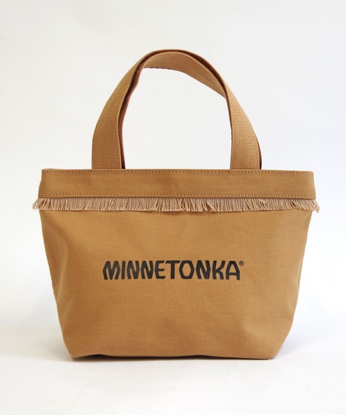 Minnetonka（ミネトンカ）の「MINNETONKA（ミネトンカ） / フリンジロゴトートバッグ キャンバスバッグ スモールトート（トートバッグ・レディース・グレー/アイボリー/ブラック/ブラウン・FREE）」の17枚目の写真