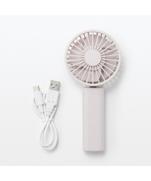 無印良品（ムジルシリョウヒン）の「充電式コンパクトハンディファン（生活家電・メンズ・ピンク/ホワイト/グレー・FREE）」の9枚目の写真