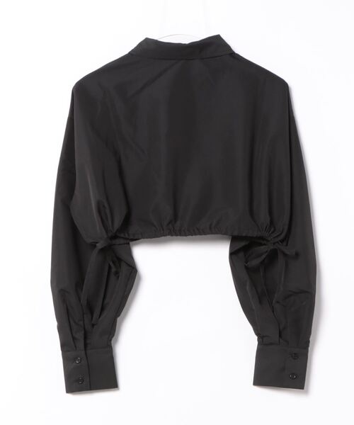 esutoreja（エストレジャ）の「ショートリボンシャツ（シャツ/ブラウス・レディース・ブラック/ホワイト/グレー・FREE）」の11枚目の写真