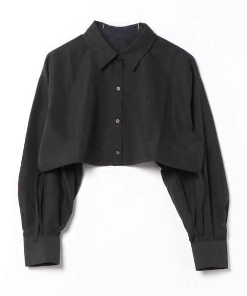 esutoreja（エストレジャ）の「ショートリボンシャツ（シャツ/ブラウス・レディース・ブラック/ホワイト/グレー・FREE）」の12枚目の写真