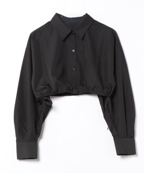 esutoreja（エストレジャ）の「ショートリボンシャツ（シャツ/ブラウス・レディース・ブラック/ホワイト/グレー・FREE）」の13枚目の写真