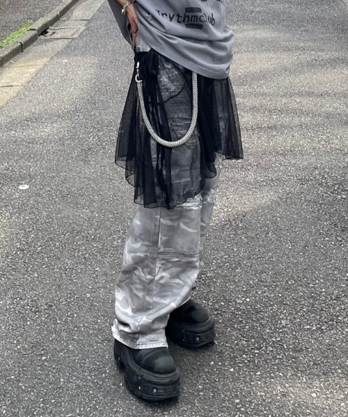 XU（エックスユー）の「ストリートファッション XU エックスユー design wallet chain ウォレットチェーン シルバーチェーン 太チェーン 韓国ファッション（ウォレットチェーン・メンズ・シルバー・ONE SIZE）」の5枚目の写真