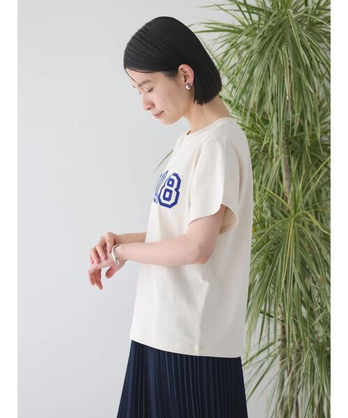AMERICAN HOLIC(アメリカンホリック)の「フロッキーロゴカットプルオーバー①(Tシャツ/カットソー・レディース・オフホワイト/ブラック/アイボリー・M/L)」の7枚目の写真