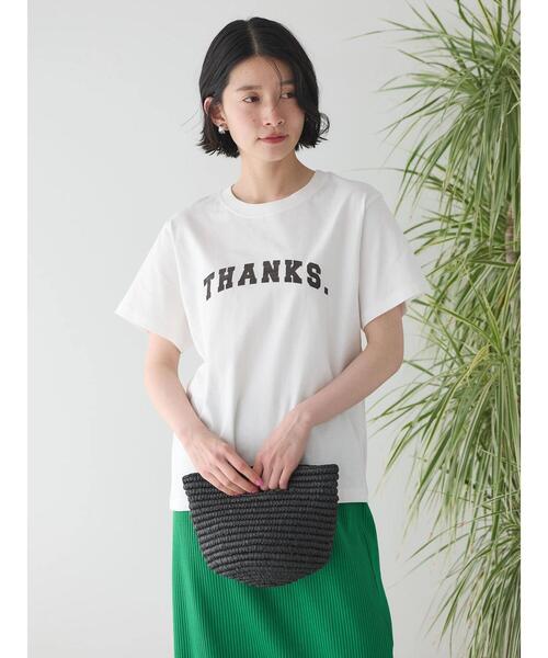 AMERICAN HOLIC(アメリカンホリック)の「フロッキーロゴカットプルオーバー①(Tシャツ/カットソー・レディース・オフホワイト/ブラック/アイボリー・M/L)」の9枚目の写真