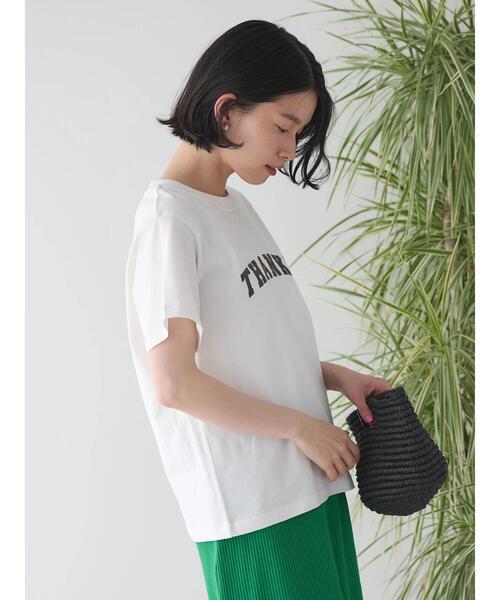 AMERICAN HOLIC(アメリカンホリック)の「フロッキーロゴカットプルオーバー①(Tシャツ/カットソー・レディース・オフホワイト/ブラック/アイボリー・M/L)」の10枚目の写真