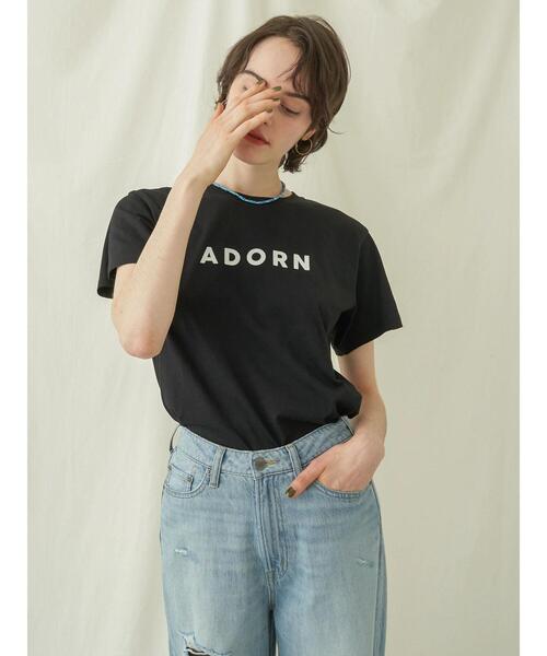 AMERICAN HOLIC(アメリカンホリック)の「フロッキーロゴカットプルオーバー①(Tシャツ/カットソー・レディース・オフホワイト/ブラック/アイボリー・M/L)」の16枚目の写真