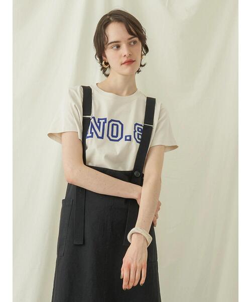 AMERICAN HOLIC(アメリカンホリック)の「フロッキーロゴカットプルオーバー①(Tシャツ/カットソー・レディース・オフホワイト/ブラック/アイボリー・M/L)」の19枚目の写真