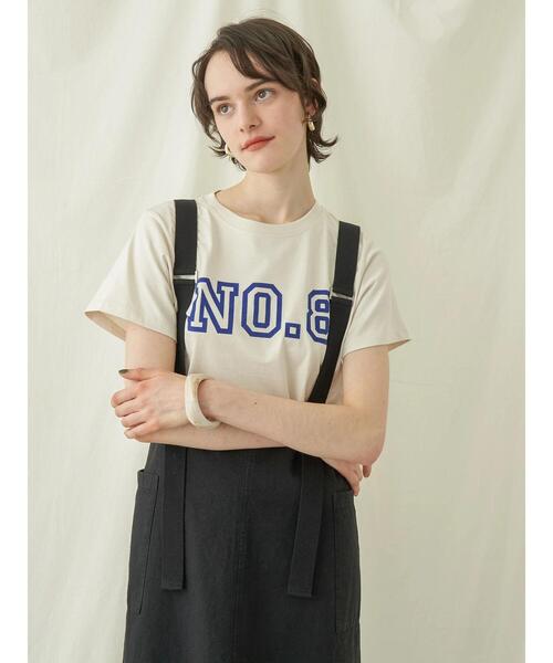 AMERICAN HOLIC(アメリカンホリック)の「フロッキーロゴカットプルオーバー①(Tシャツ/カットソー・レディース・オフホワイト/ブラック/アイボリー・M/L)」の20枚目の写真