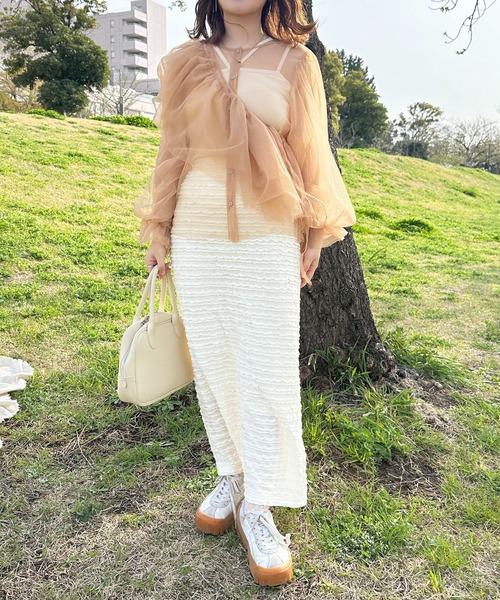 セール】マルチウェイチュールブラウス【ZOZOTOWN限定アイテム