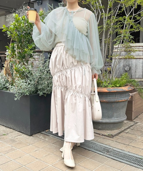 セール】マルチウェイチュールブラウス【ZOZOTOWN限定アイテム