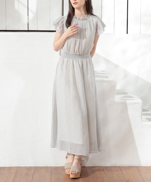 Honeys（ハニーズ）の「フリルワンピース（ワンピース・レディース・ブラック系その他/グリーン系その他/イエロー系その他/ブルー系その他・S/M/L/LL/3L）」の3枚目の写真