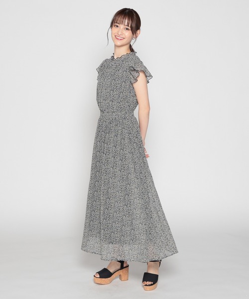 Honeys（ハニーズ）の「フリルワンピース（ワンピース・レディース・ブラック系その他/グリーン系その他/イエロー系その他/ブルー系その他・S/M/L/LL/3L）」の6枚目の写真