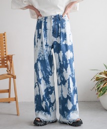 LOWRYS FARM | ＣＯＮＥ／タックワイドパンツ  116717(デニムパンツ)