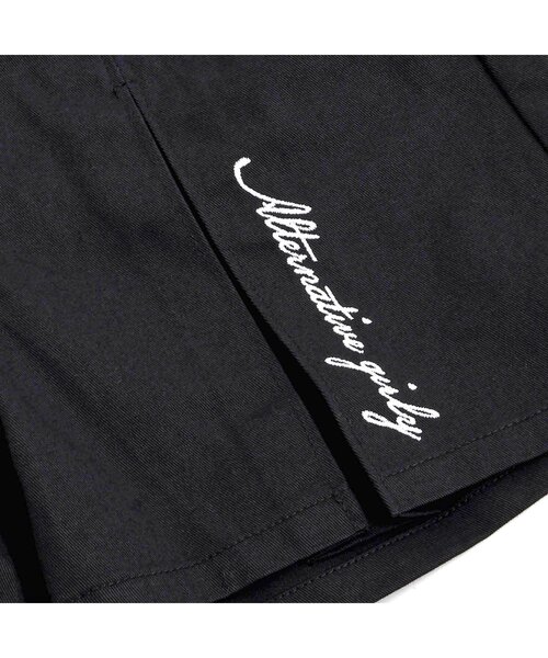 algy（アルジー）の「チュールキャミ付きT&キュロット3点セット（セットアップ・キッズ・ブラック/サックスブルー・X-SMALL/MEDIUM/SMALL/XXX-SMALL/XX-SMALL）」の7枚目の写真