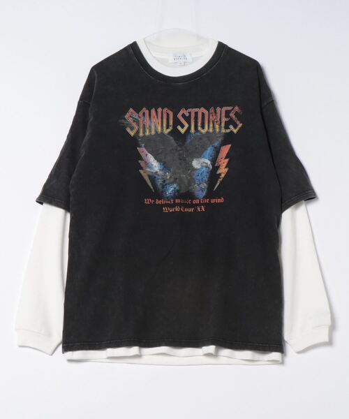 TIMELY WARNING（タイムリーワーニング）の「【TIMELY WARNING】BAND TEE ＆ WAFFLE ENSEMBLE（Tシャツ/カットソー・メンズ・グレー系その他2/グレー系その他・M/L/XL）」の2枚目の写真