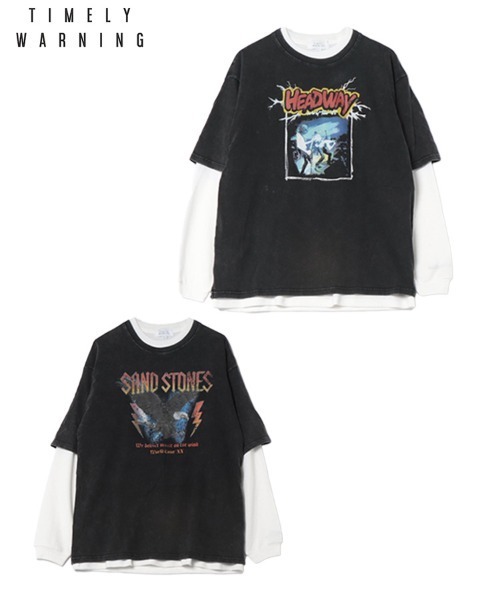 TIMELY WARNING（タイムリーワーニング）の「【TIMELY WARNING】BAND TEE ＆ WAFFLE ENSEMBLE（Tシャツ/カットソー・メンズ・グレー系その他2/グレー系その他・M/L/XL）」の6枚目の写真