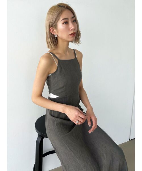 EMODA(エモダ)の「サイドカットオープンワンピース(ワンピース・レディース・その他/グレー/その他1・FREE)」の7枚目の写真