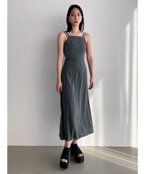 EMODA(エモダ)の「サイドカットオープンワンピース(ワンピース・レディース・その他/グレー/その他1・FREE)」の9枚目の写真