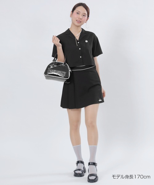 MARY QUANT アシンメトリー　プリーツスカート スカート Tシャツ MARY QUANT（マリークワント）の「アシンメトリープリーツミニ