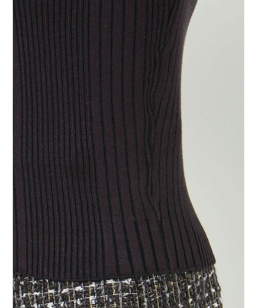 MERCURYDUO（マーキュリーデュオ）の「シンプルボトルネックニット（ニット/セーター・レディース・チャコールグレー/ブラック/パープル/オフホワイト/ベビーピンク/レッド・FREE）」の7枚目の写真