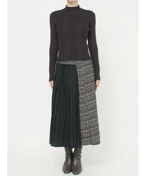 MERCURYDUO（マーキュリーデュオ）の「シンプルボトルネックニット（ニット/セーター・レディース・チャコールグレー/ブラック/パープル/オフホワイト/ベビーピンク/レッド・FREE）」の9枚目の写真