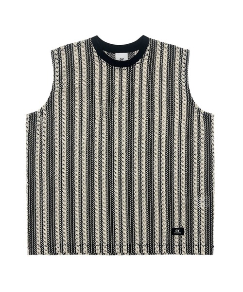 OY（オーワイ）の「『OY/オーワイ』 STRIPE CROCHET KNIT VEST/ニットベスト（ベスト・レディース・アイボリー・FREE）」の8枚目の写真
