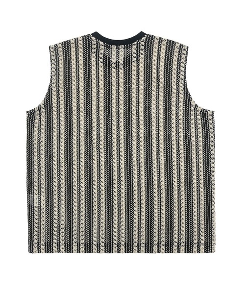 OY（オーワイ）の「『OY/オーワイ』 STRIPE CROCHET KNIT VEST/ニットベスト（ベスト・レディース・アイボリー・FREE）」の9枚目の写真