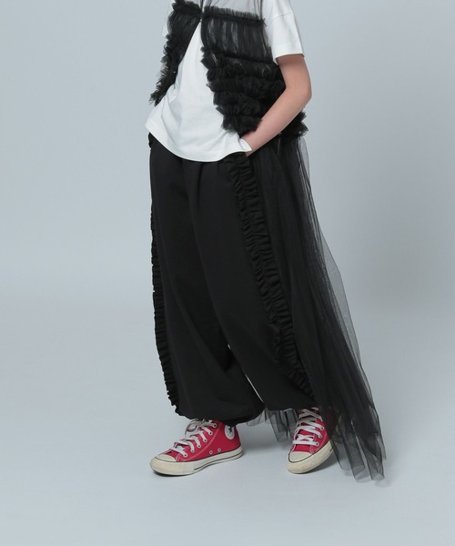 LOWRYS FARM（ローリーズファーム）の「フリルミニウラケパンツ　 124762（スウェットパンツ・キッズ・ブラック/ピンク/グレー・160cm/150cm）」の15枚目の写真