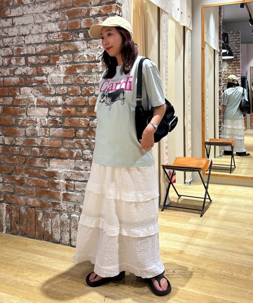 RODEO CROWNS WIDE BOWL(ロデオクラウンズワイドボウル)の「WAGS TAIL PARK Tシャツ(Tシャツ/カットソー・レディース・ホワイト/ミント/ブラック・FREE)」の19枚目の写真