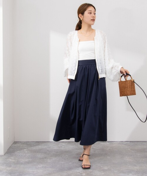 美品　NOLLEY'S sophiノーリーズ　カットジャガードライトブルゾン　黒 NOLLEY'S Sophi ブルゾン アウター ウォッシャブル強撚ライト