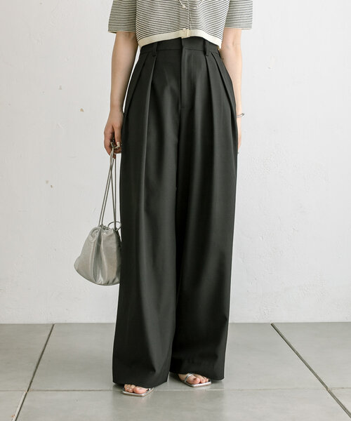 mystic(ミスティック)の「【3サイズ展開】タックスラックス(その他パンツ・レディース・ベージュ/ブラック/アイボリー・1/0/2)」の13枚目の写真