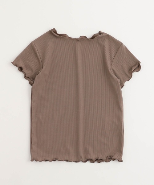 URBAN CHERRY（アーバンチェリー）の「【伸縮性・速乾性バツグン】メロウリブトップス（Tシャツ/カットソー・キッズ・グリーン/ブルー/パープル/イエロー/アイボリー/ブラウン/ピンク・110cm/120cm/130cm/140cm/150cm）」の9枚目の写真