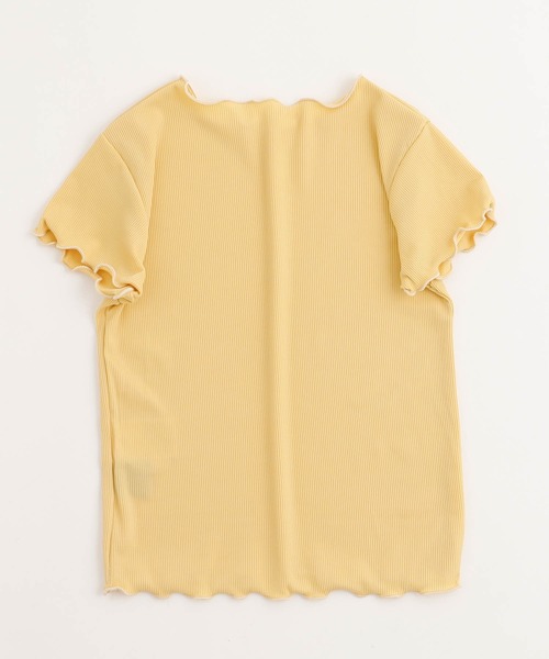 URBAN CHERRY（アーバンチェリー）の「【伸縮性・速乾性バツグン】メロウリブトップス（Tシャツ/カットソー・キッズ・グリーン/ブルー/パープル/イエロー/アイボリー/ブラウン/ピンク・110cm/120cm/130cm/140cm/150cm）」の15枚目の写真